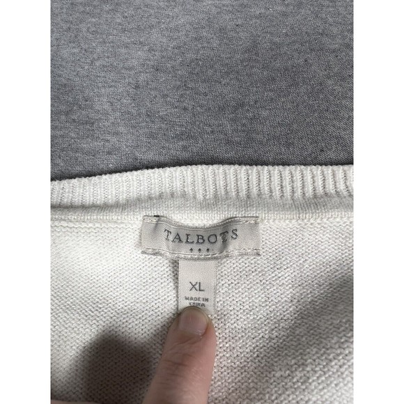 Talbots Fair‎ Isle Multicolor Long Sleeve Cotton Blend Cardigan, Size XL - Picture 2 of 7